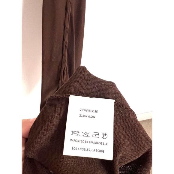 Aya Muse macramé-detail Maxi Dress Small - Picture 9 of 12